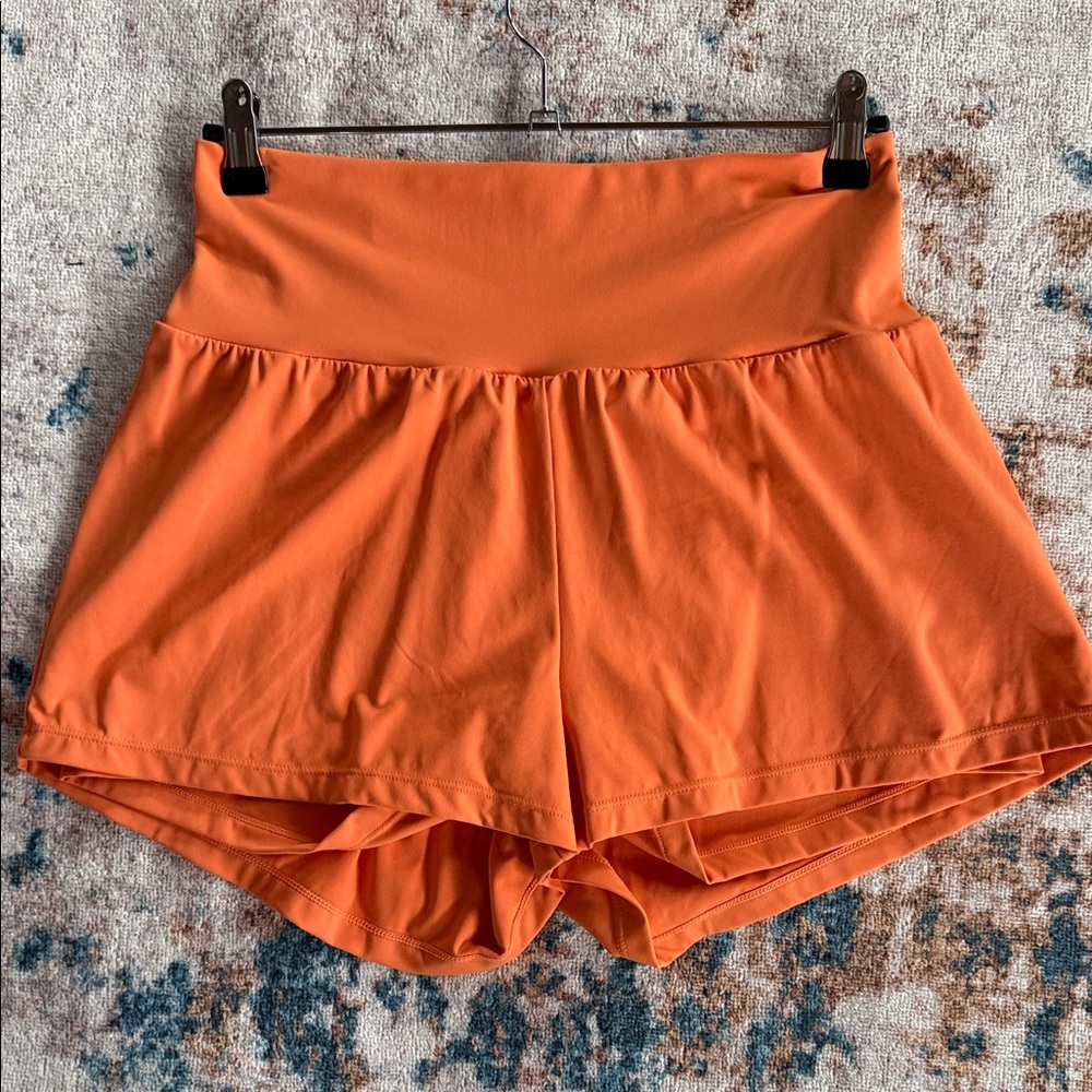 HALARA Women's Vibrant Orange Athletic Shorts